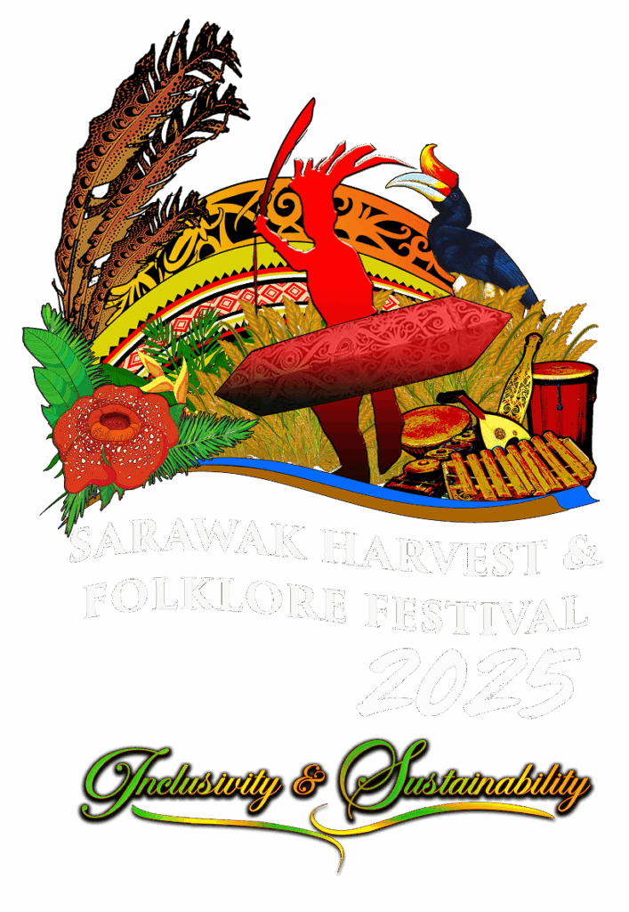 Sarawak Harvest Festival SHFF logo vertical